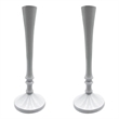 Bergamo Art 10 Inch Decorative Handmade Aluminum Stylish Candle holder Set of 2