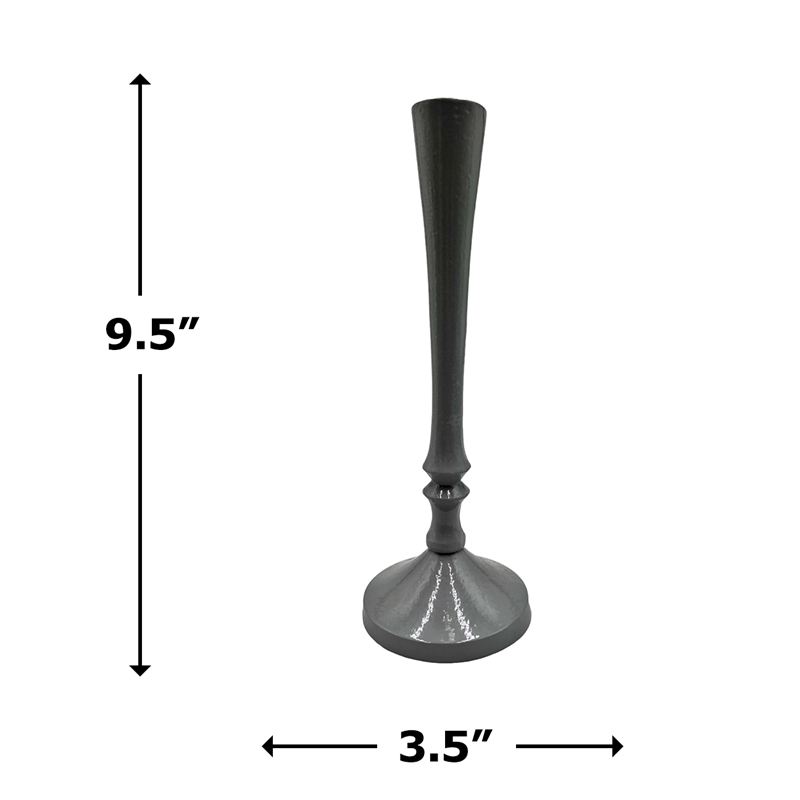 Bergamo Art 10 Inch Decorative Handmade Aluminum Stylish Candle holder Set of 2