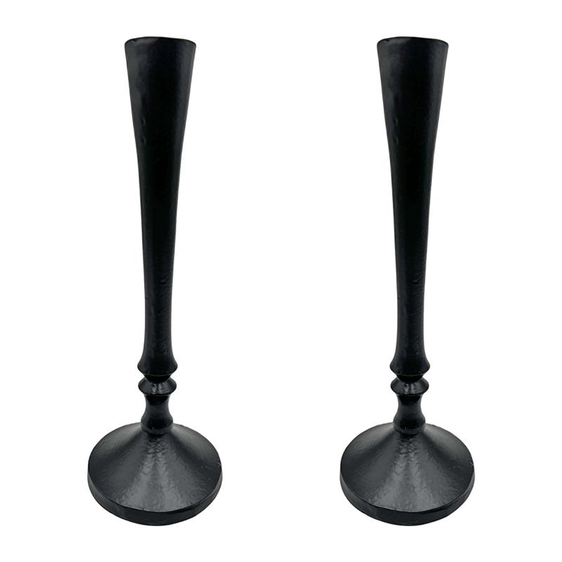 Bergamo Art 10 Inch Decorative Handmade Aluminum Stylish Candle holder Set of 2
