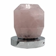 Bergamo Art Chrome Brass Bathroom Faucet with Pink Rose Quartz Handles