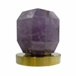 Bergamo Art Gold Brass Bathroom Faucet with Purple Amethyst Handles