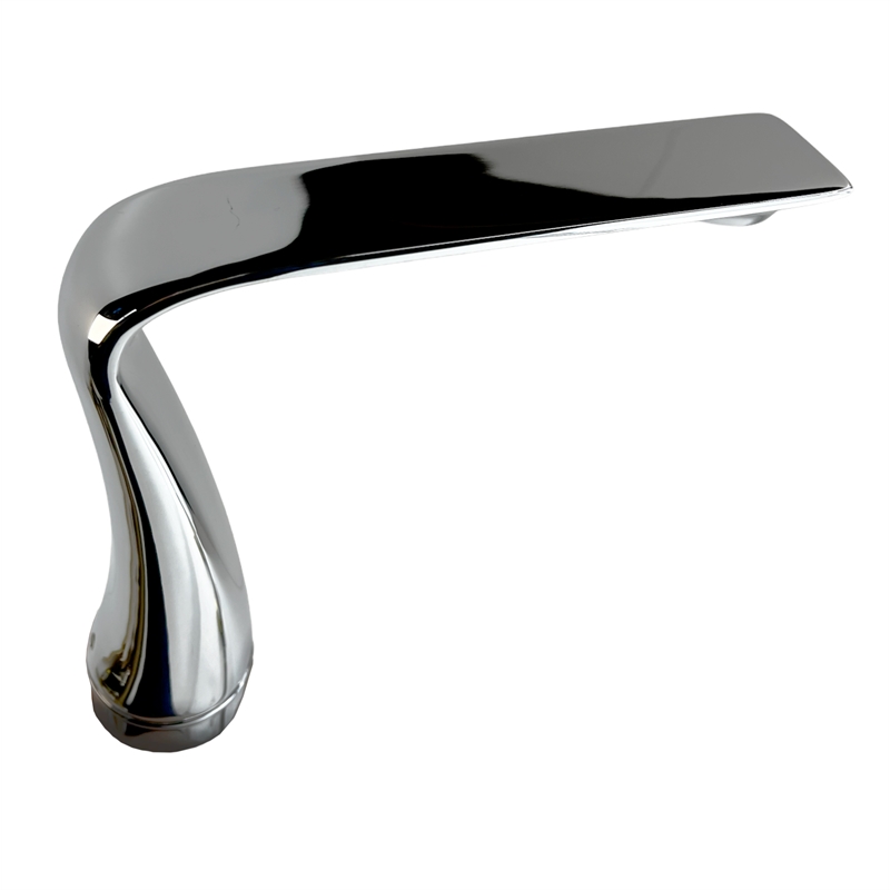Bergamo Art Chrome Brass Bathroom Faucet with White Rock Crystal Handles