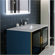 Bergamo Art Chrome Brass Bathroom Faucet with White Rock Crystal Handles