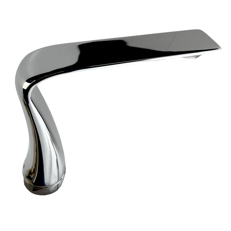 Bergamo Art Chrome Brass Bathroom Faucet with Dark Rock Crystal Handles