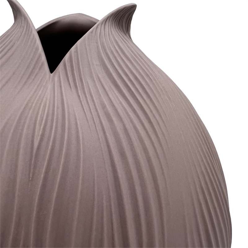 Bergamo Art 9 Inch Tall Modern Ceramic Flower Vase in Pink