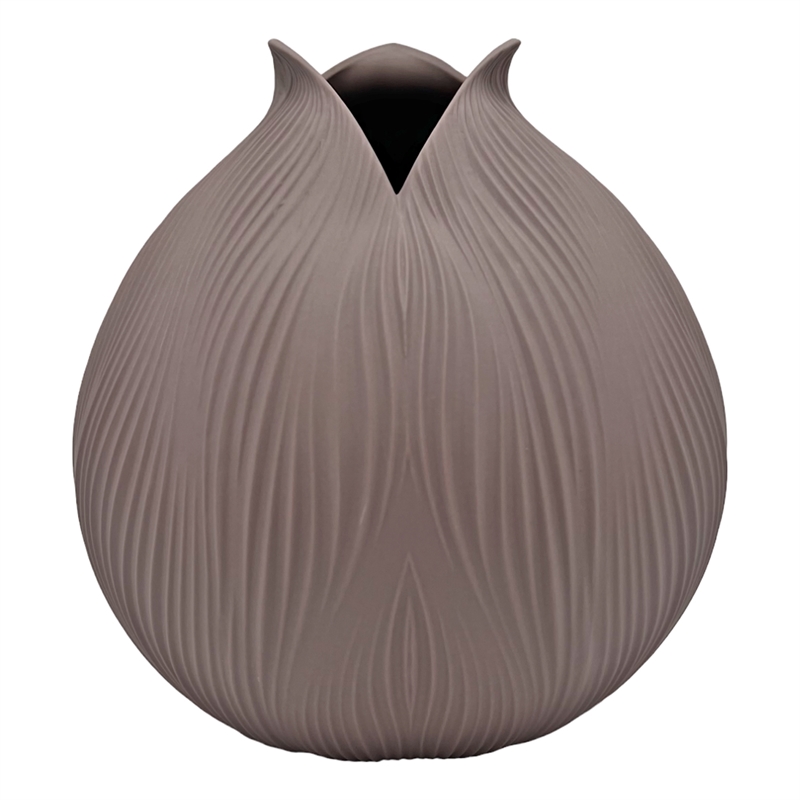 Bergamo Art 9 Inch Tall Modern Ceramic Flower Vase in Pink
