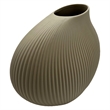 Bergamo Art 7 Inch Wide Modern Ceramic Vase for Flowers in Beige
