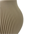 Bergamo Art 7 Inch Wide Modern Ceramic Vase for Flowers in Beige
