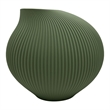Bergamo Art 7 Inch Wide Modern Ceramic Vase for Flowers in Green