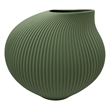 Bergamo Art 7 Inch Wide Modern Ceramic Vase for Flowers in Green