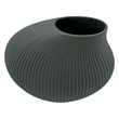 Bergamo Art 7 Inch Wide Modern Ceramic Vase for Flowers in Grey