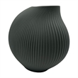 Bergamo Art 7 Inch Wide Modern Ceramic Vase for Flowers in Grey