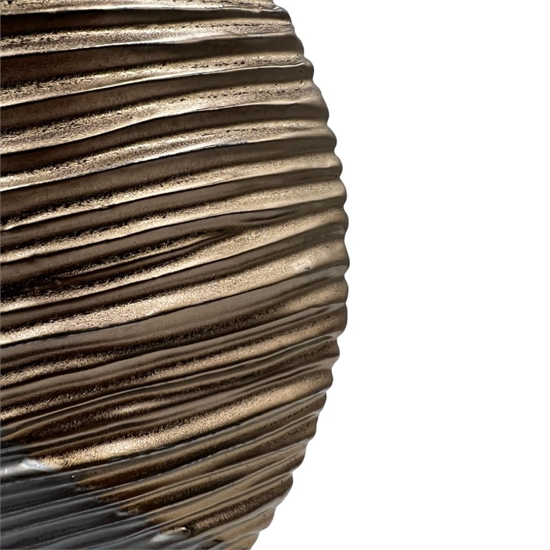 Bergamo Art 12 Inch Tall Brown and Gray Ceramic Vase