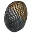 Bergamo Art 12 Inch Tall Brown and Gray Ceramic Vase