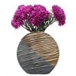 Bergamo Art 12 Inch Tall Brown and Gray Ceramic Vase