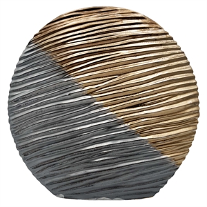 Bergamo Art 12 Inch Tall Brown and Gray Ceramic Vase