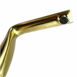 Bergamo Art Gold Brass Bathroom Faucet with Blue and Red Glass Handles