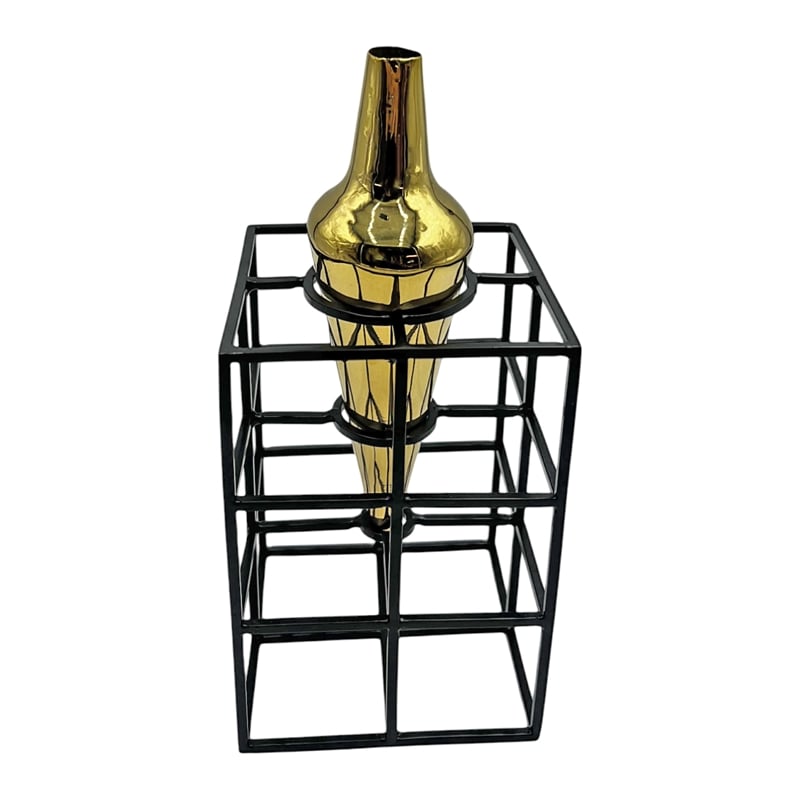 Bergamo Art 11 Inch Tall Amphora Cage Vase for Flowers