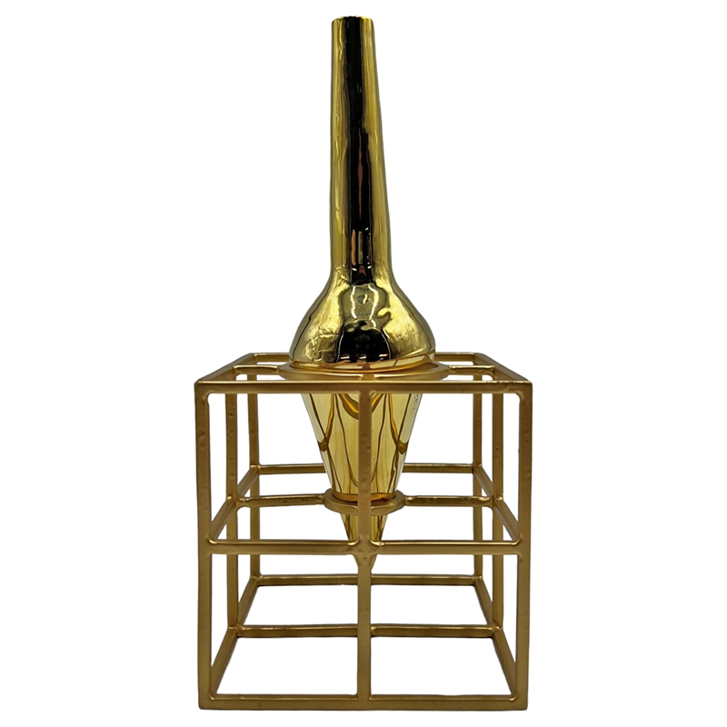 Bergamo Art 9 Inch Tall Amphora Cage Vase for Flowers