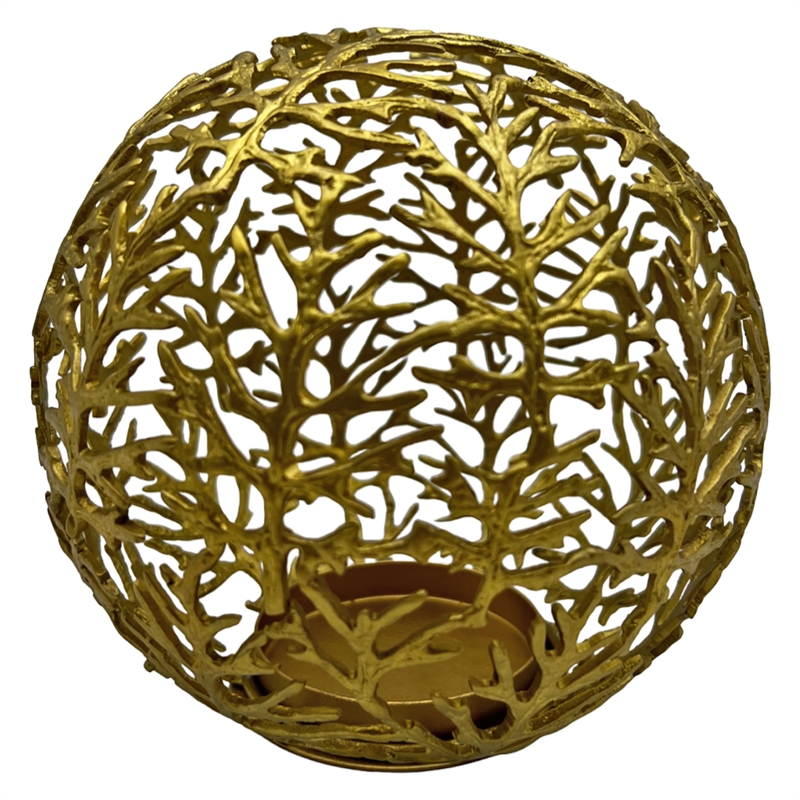 Bergamo Art 6 Inch High Fir Leaf Tea-light Holder