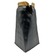 Bergamo Art 8 Inch Tall Aluminum Modern Black Vase