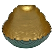 Bergamo Art 18 Inch Wide Aluminum Cactus Ribbed Boat Plate