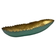 Bergamo Art 15 Inch Wide Aluminum Cactus Ribbed Boat Plate