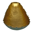 Bergamo Art 15 Inch Wide Aluminum Cactus Ribbed Boat Plate