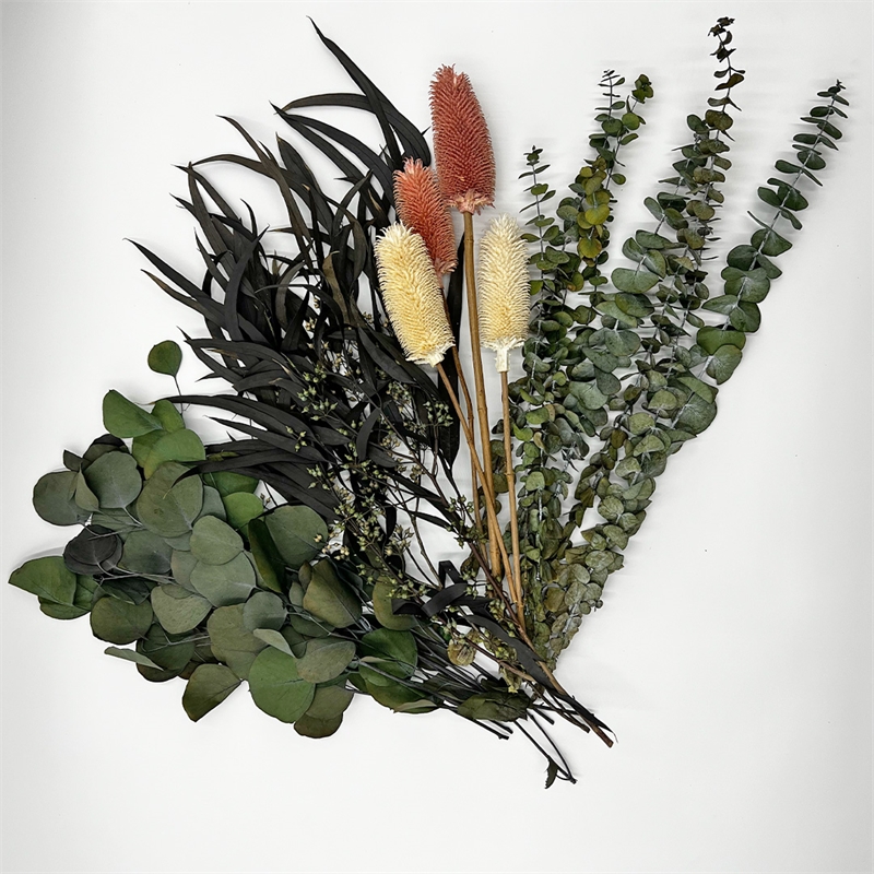 Bergamo Art 20 Inch High Real Preserved Mixed Bouquets Mix 9 in Large