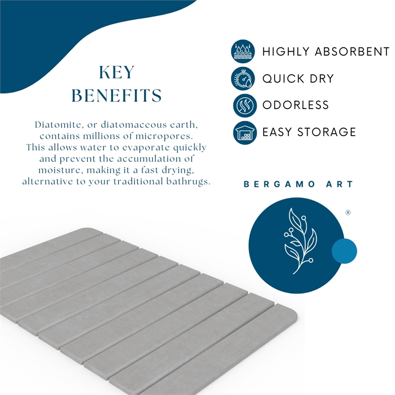 Modern Diatomite Quick-Dry Stone 34x21