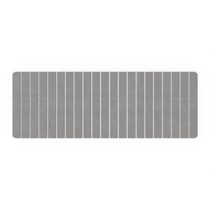 Modern 58x21&quot Diatomite Stone Extra Large Bath Mat in Gray