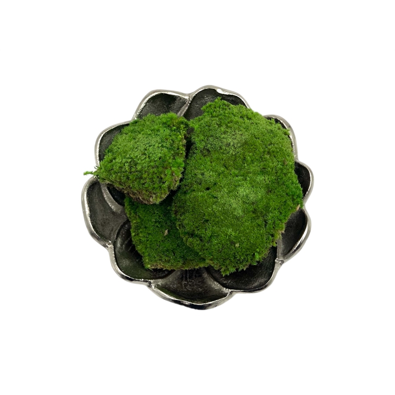 Bergamo Art Preserved Pole Bun Pillow Cushion Moss in Emerald Green