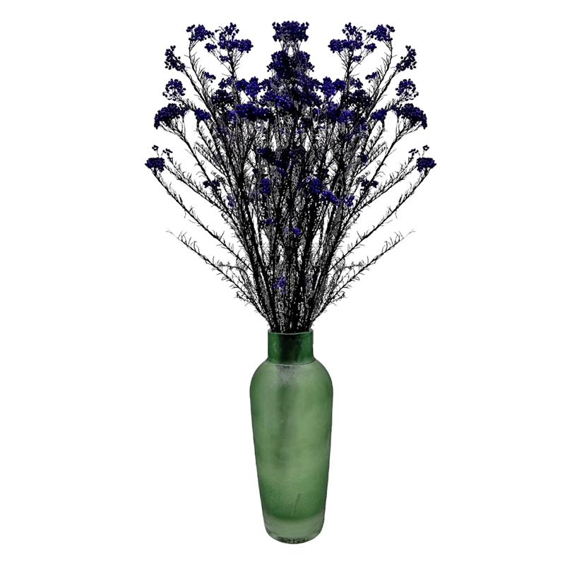 Bergamo Art Bundle of 4 Preserved Millet Rice Flower in Purple