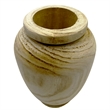 Set of Decorative Wood Vase in Brown with Real Preserved Mixed Bouquets