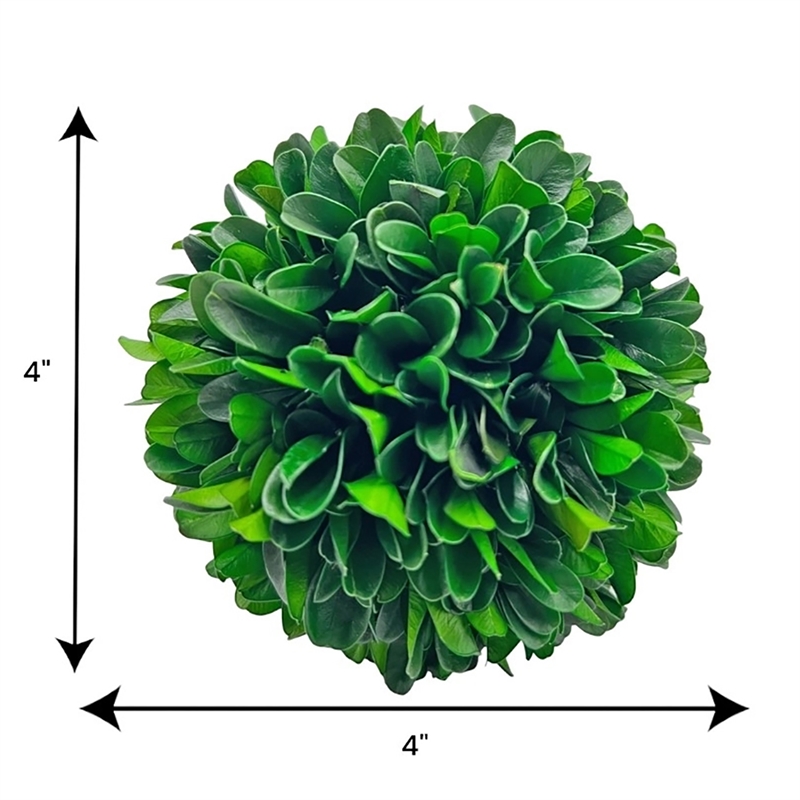 Handmade Preserved Topiary Green Balls Decorative Bowl Filler Orbs Set Of 6