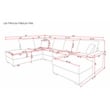 U-Shape Chenille Sectional Sofa with Dual Chaise Beige