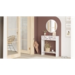 Larris Foyer Console  2 Doors White UV Print