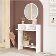 Larris Foyer Console  2 Doors White UV Print