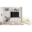 Future TV Unit Floating Entertainment Center Console with Storage UV Print