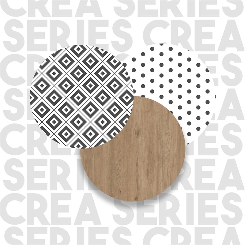 Crea Coffee Table with Metal Legs and Doors UV Print White