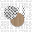Crea Coffee Table with Metal Legs and Doors UV Print White