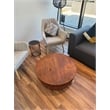 Batamex Home Solid Wood Handmade Round Coffee Table