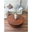 Batamex Home Solid Wood Handmade Round Coffee Table