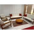 Batamex Home Solid Wood Handmade Round Coffee Table