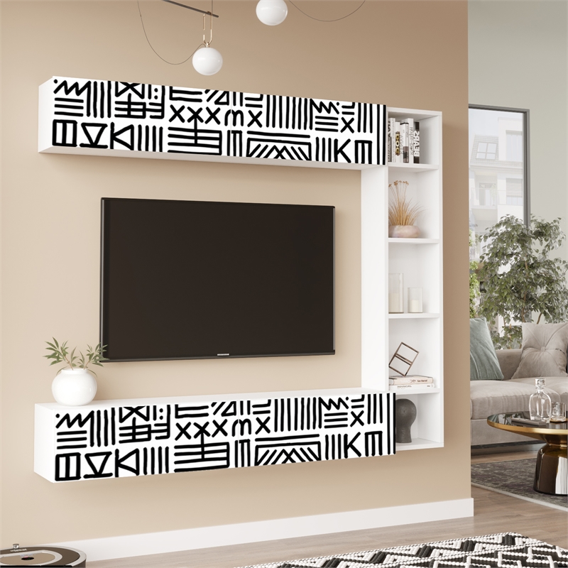 Cohen Floating Entertainment Center Floating TV Stand Wall Mounted