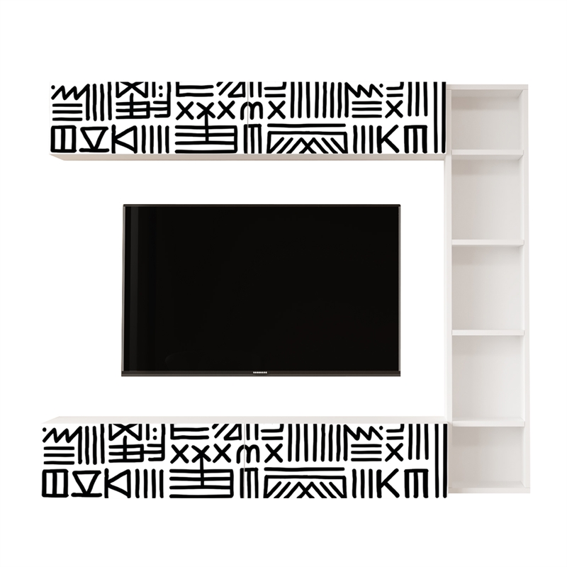 Cohen Floating Entertainment Center Floating TV Stand Wall Mounted