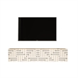 Future TV Unit Maze Pine-White UV Print 55 inches Floating Entertainment Center