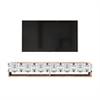 Future TV Unit Maze Pine-White UV Print 70 inches Floating Entertainment Center