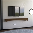 Batamex Parametric 60 inch Floating Shelf Geometric Wooden Wall Decor Oak Color