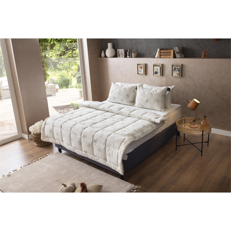 Duvetta 100 Wool Comforter with Cotton Fabric Cover New Zealand Wool Twin Size